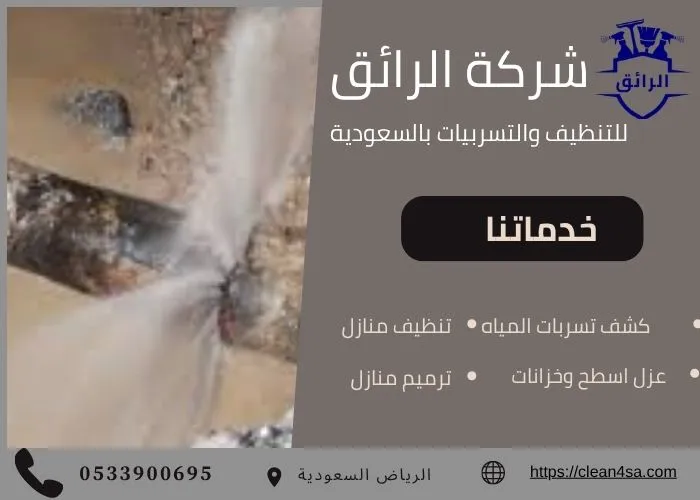 شركة معتمدة لكشف التسربات بالرياض